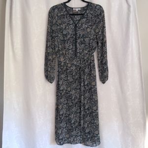 DR2 Blue Floral Dress, Size Medium